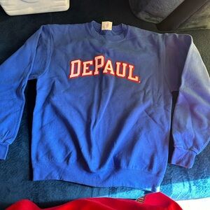 DePaul University crew neck sweatshirt size M
